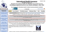 Desktop Screenshot of internationalhealthins.com