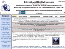 Tablet Screenshot of internationalhealthins.com